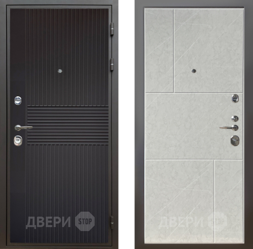 Входная металлическая Дверь Шелтер (SHELTER) Комфорт Черная шагрень 9 Гранит лава лайт