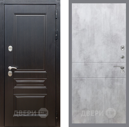 Входная металлическая Дверь Стоп МЕГАПОЛИС ФЛ-290 Бетон светлый