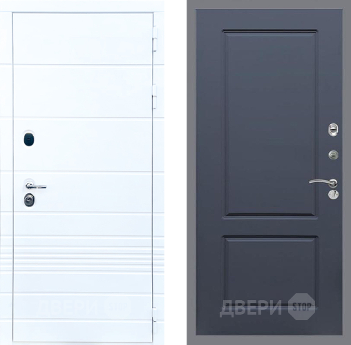 Входная металлическая Дверь Стоп ТРЕНДО ФЛ-117 Силк титан