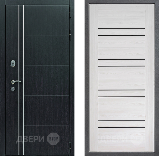 Входная металлическая Дверь Дверной континент Теплолюкс Дизайн ФЛ-49 Сосна белая