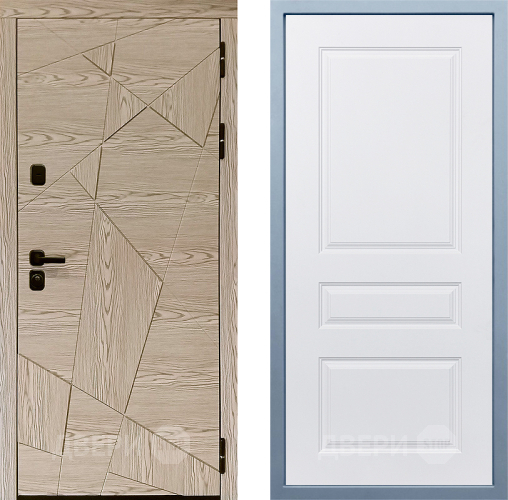 Входная металлическая Дверь Дива МД-97/1 Д-13 Белый