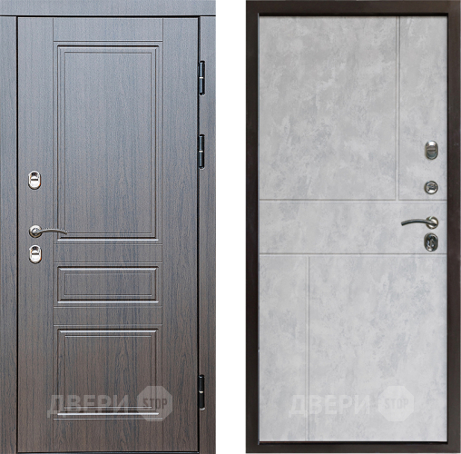 Дверь Престиж TERMO с терморазрывом Классика Горизонт Бетон светлый