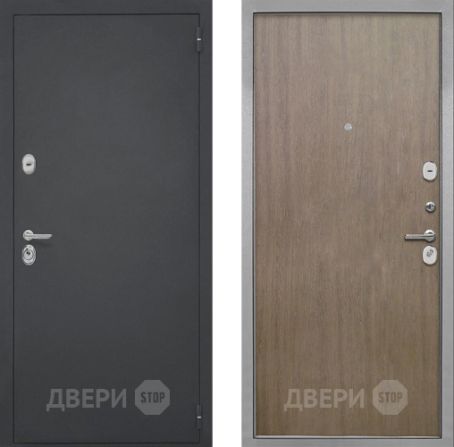 Входная металлическая Дверь Интекрон (INTECRON) Гектор Гладкая шпон Венге коричневый