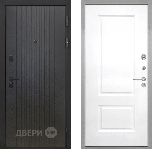 Входная металлическая Дверь Интекрон (INTECRON) Профит Black ФЛ-295 Альба Роял Вуд белый