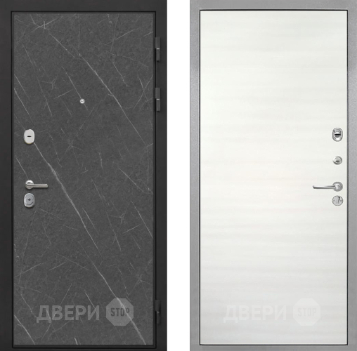 Дверь Интекрон (INTECRON) Гектор Гранит Лава Оникс Гладкая Дуб сильвер поперечный