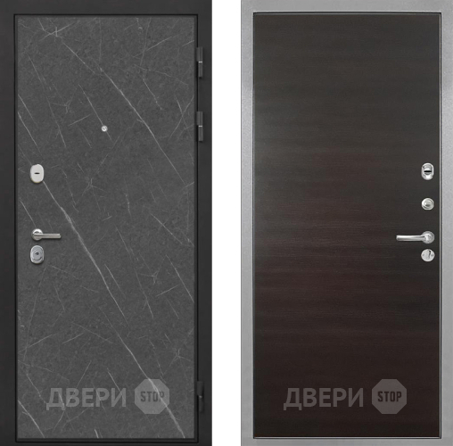 Дверь Интекрон (INTECRON) Гектор Гранит Лава Оникс Гладкая Эковенге поперечный