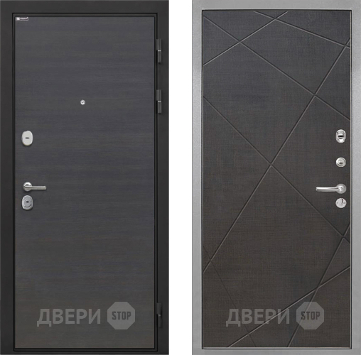 Входная металлическая Дверь Интекрон (INTECRON) Гектор Эковенге Лучи-М Венге распил кофе