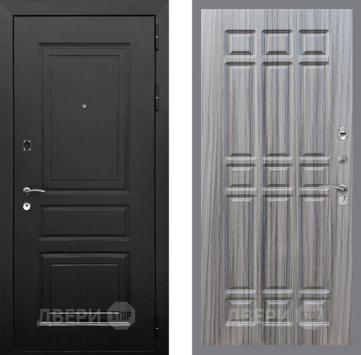 Входная металлическая Дверь Рекс (REX) 6 Венге FL-33 Сандал грей