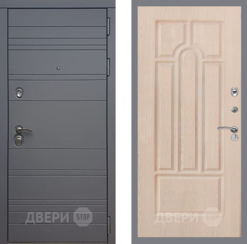 Дверь Рекс (REX) 14 силк титан FL-58 Беленый дуб