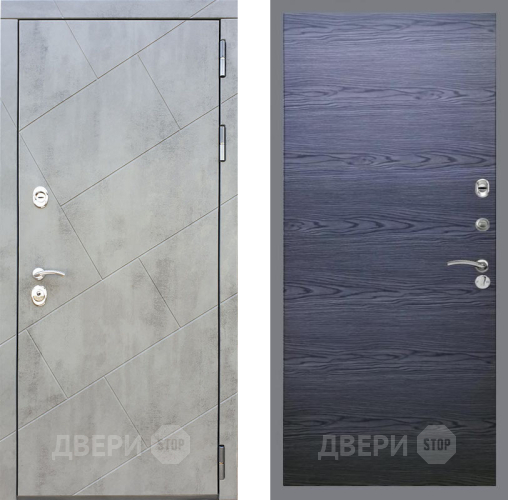 Дверь Рекс (REX) 22 GL Дуб тангенальный черный