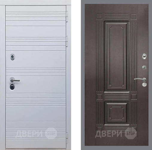Входная металлическая Дверь Рекс (REX) 14 Силк Сноу FL-2 Венге