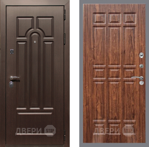 Дверь Рекс (REX) Эврика FL-33 орех тисненый