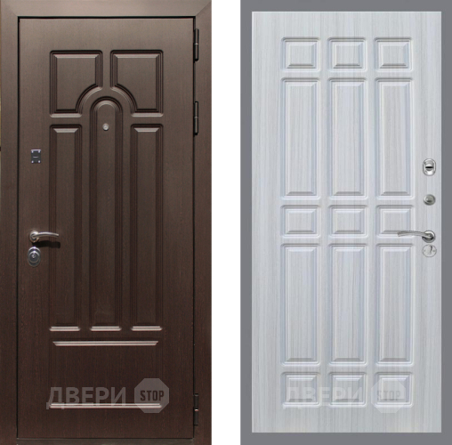 Входная металлическая Дверь Рекс (REX) Эврика FL-33 Сандал белый