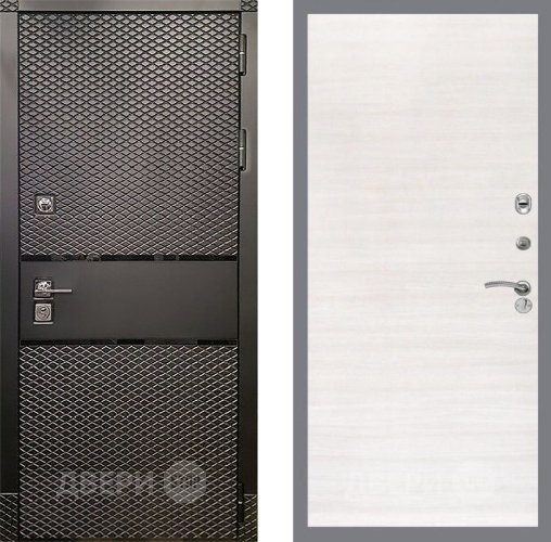 Входная металлическая Дверь Рекс (REX) 15 Черный Кварц GL Акация