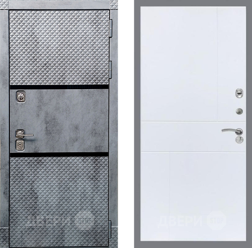 Дверь Рекс (REX) 15 Бетон Темный FL-290 Силк Сноу