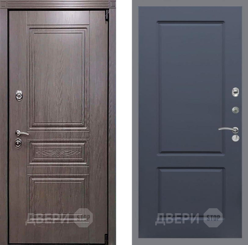 Входная металлическая Дверь Рекс (REX) Премиум-S FL-117 Силк титан