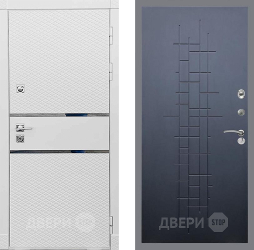 Входная металлическая Дверь Рекс (REX) 15 Силк Сноу FL-289 Ясень черный