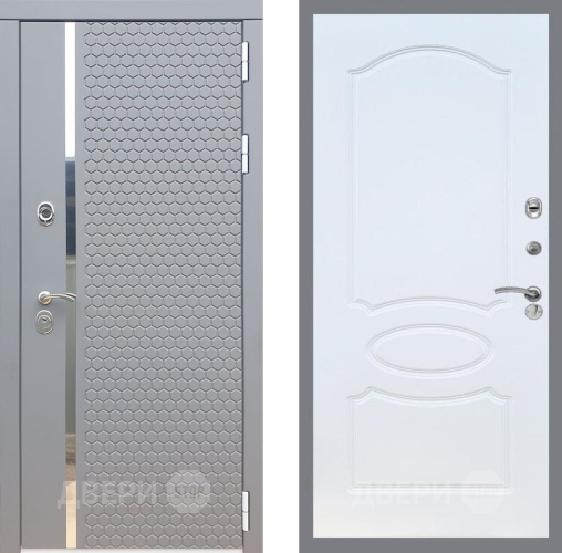 Входная металлическая Дверь Рекс (REX) 24 FL-128 Белый ясень