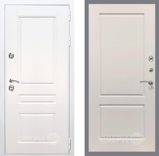 Входная металлическая Дверь Рекс (REX) Премиум-н Силк Сноу FL-117 Шампань