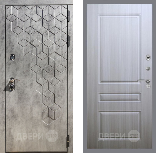 Входная металлическая Дверь Рекс (REX) 23 FL-243 Сандал белый