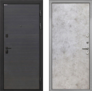 Дверь Интекрон (INTECRON) Профит Black Эковенге Гладкая Мрамор светлый