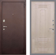 Дверь Рекс (REX) 2 Медный Антик FL-2 Беленый дуб 960х2050 мм