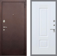 Дверь Рекс (REX) 2 Медный Антик FL-2 Силк Сноу 960х2050 мм