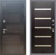 Дверь Рекс (REX) премиум 185 СБ-14 стекло белое венге поперечный 960х2050 мм